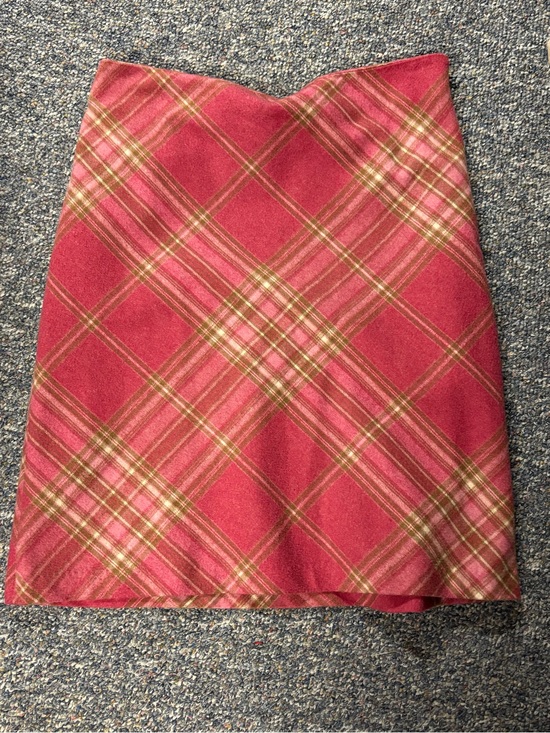 Kenneth Cole Dresses & Skirts - Kenneth Cole Red Plaid A-Line Skirt with Green & Cream Accents